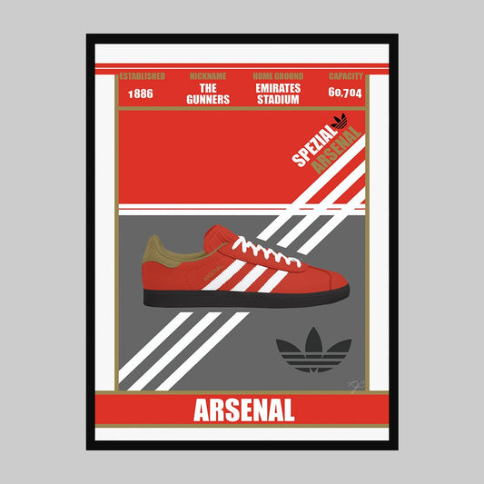 Arsenal Spezial trainer football print - Striped CircleA3