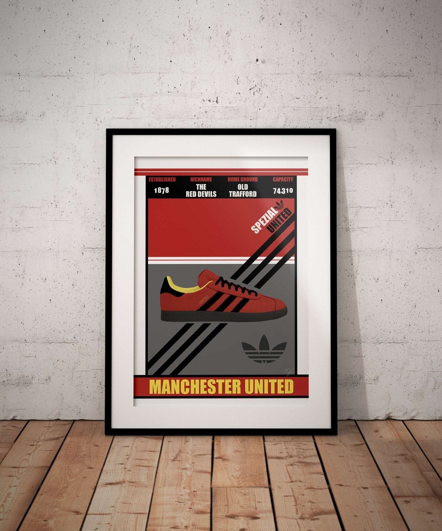 Manchester United print - Spezial trainer - Striped Circle