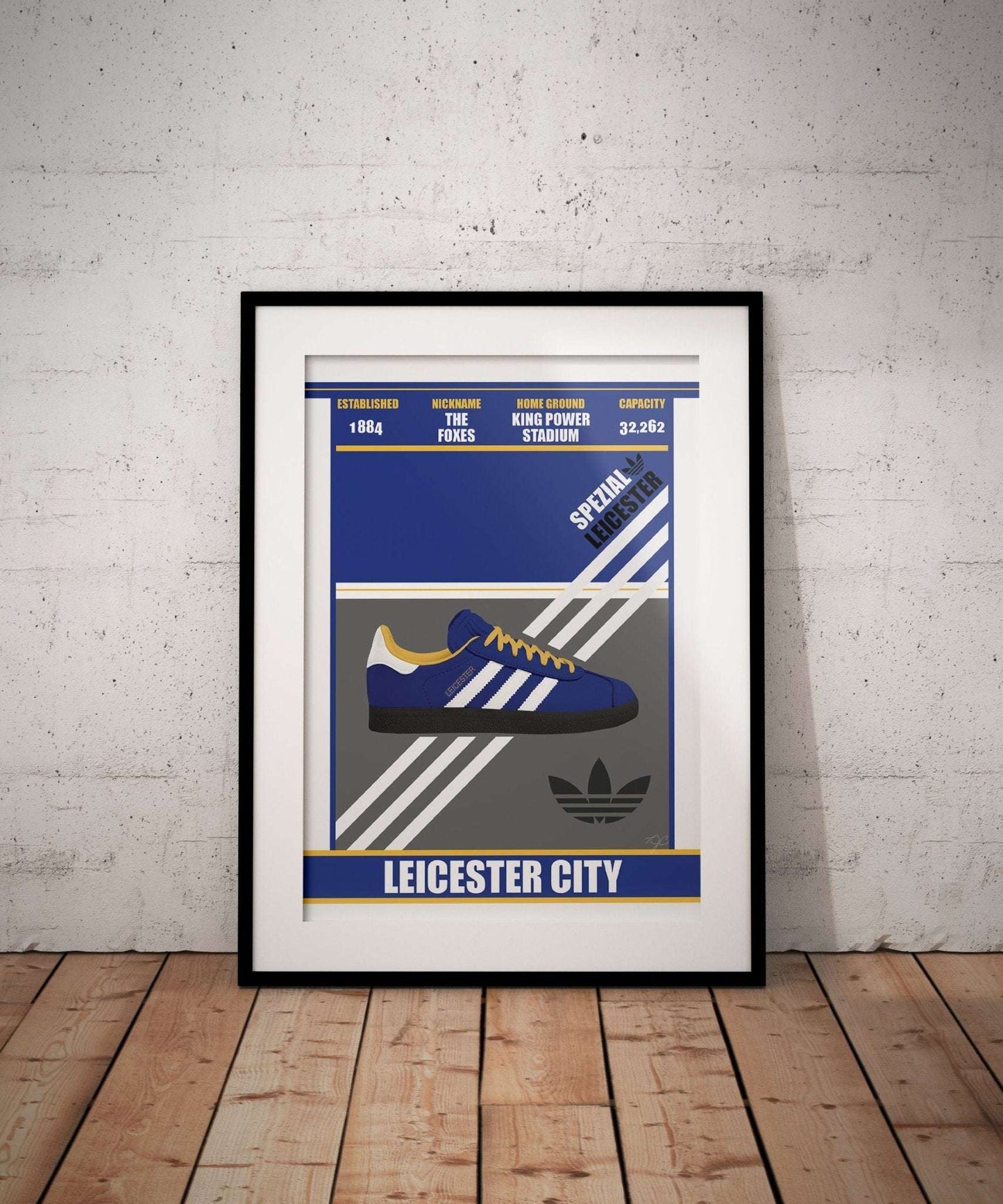 Leicester City print - Spezial Trainer - Striped Circle