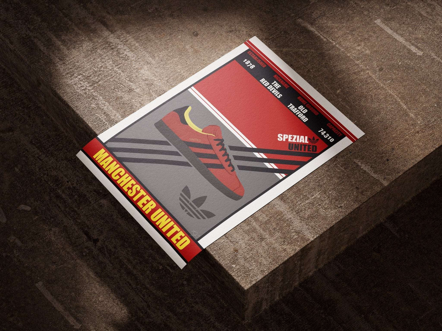 Manchester United print - Spezial trainer - Striped Circle