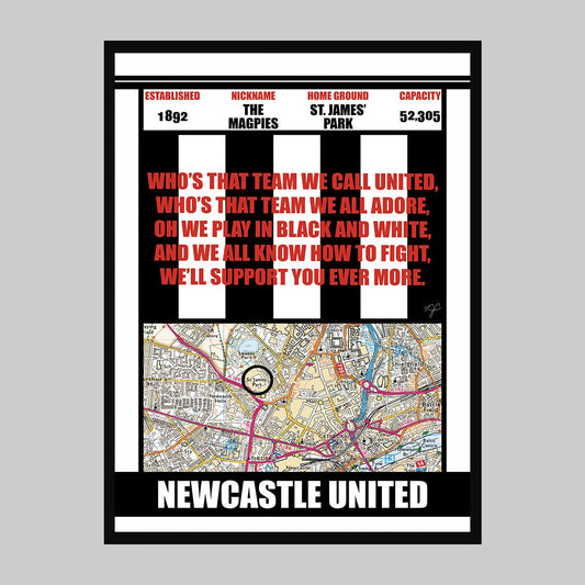 Newcastle United St James Park Football Print