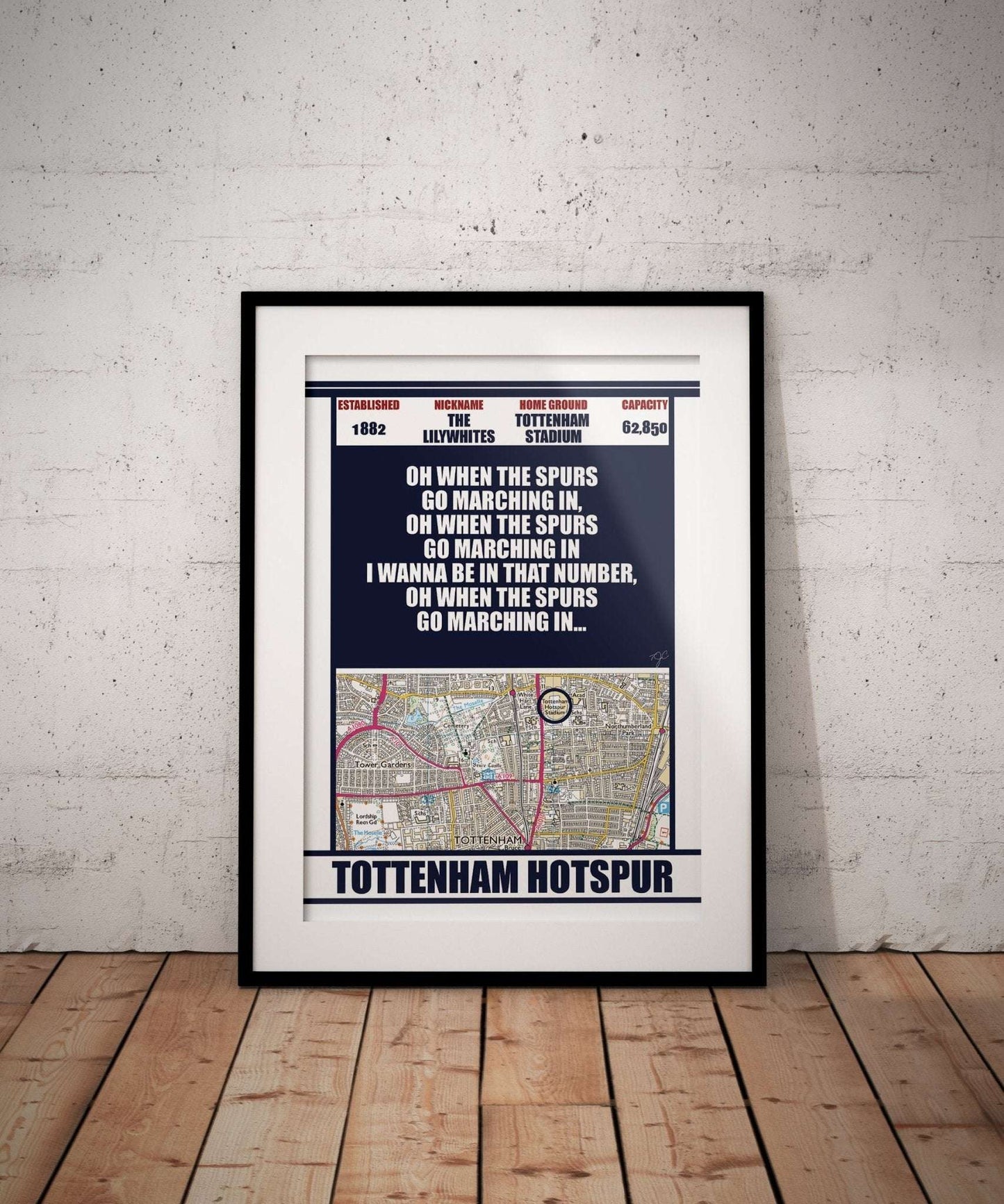 Tottenham Hotspur Stadium Print - Striped Circle