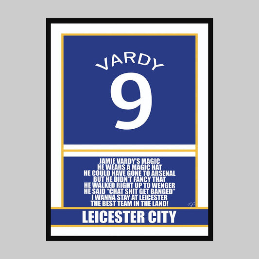 Leicester City Jamie Vardy print - Striped Circle