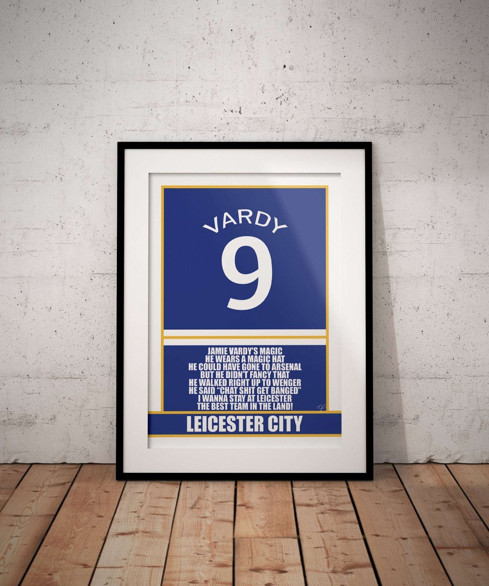 Leicester City Jamie Vardy print - Striped Circle