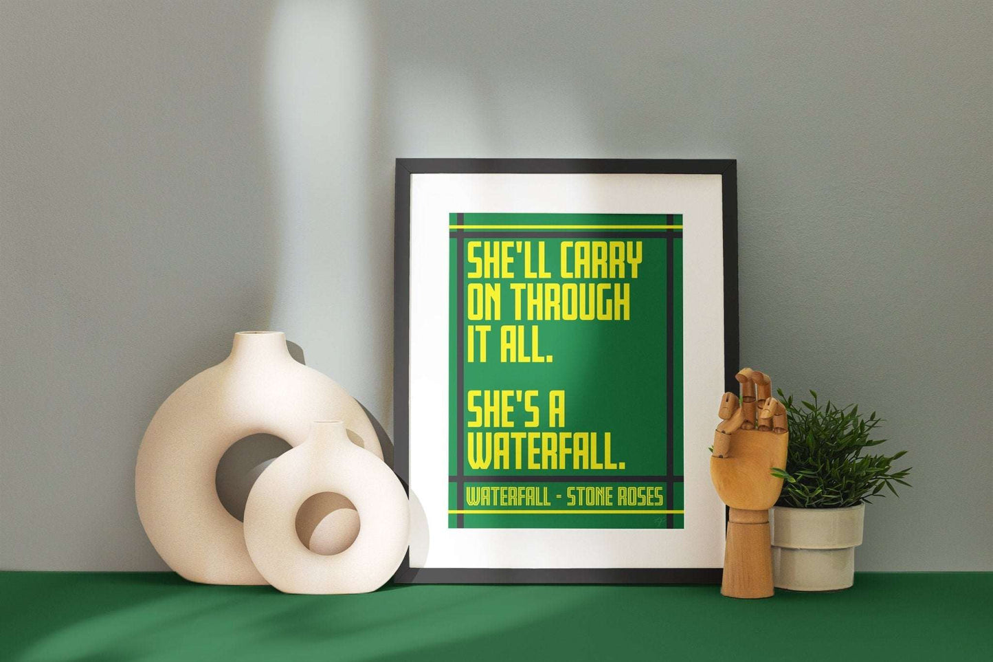 Waterfall by The Stone Roses - Art Print - Striped Circle