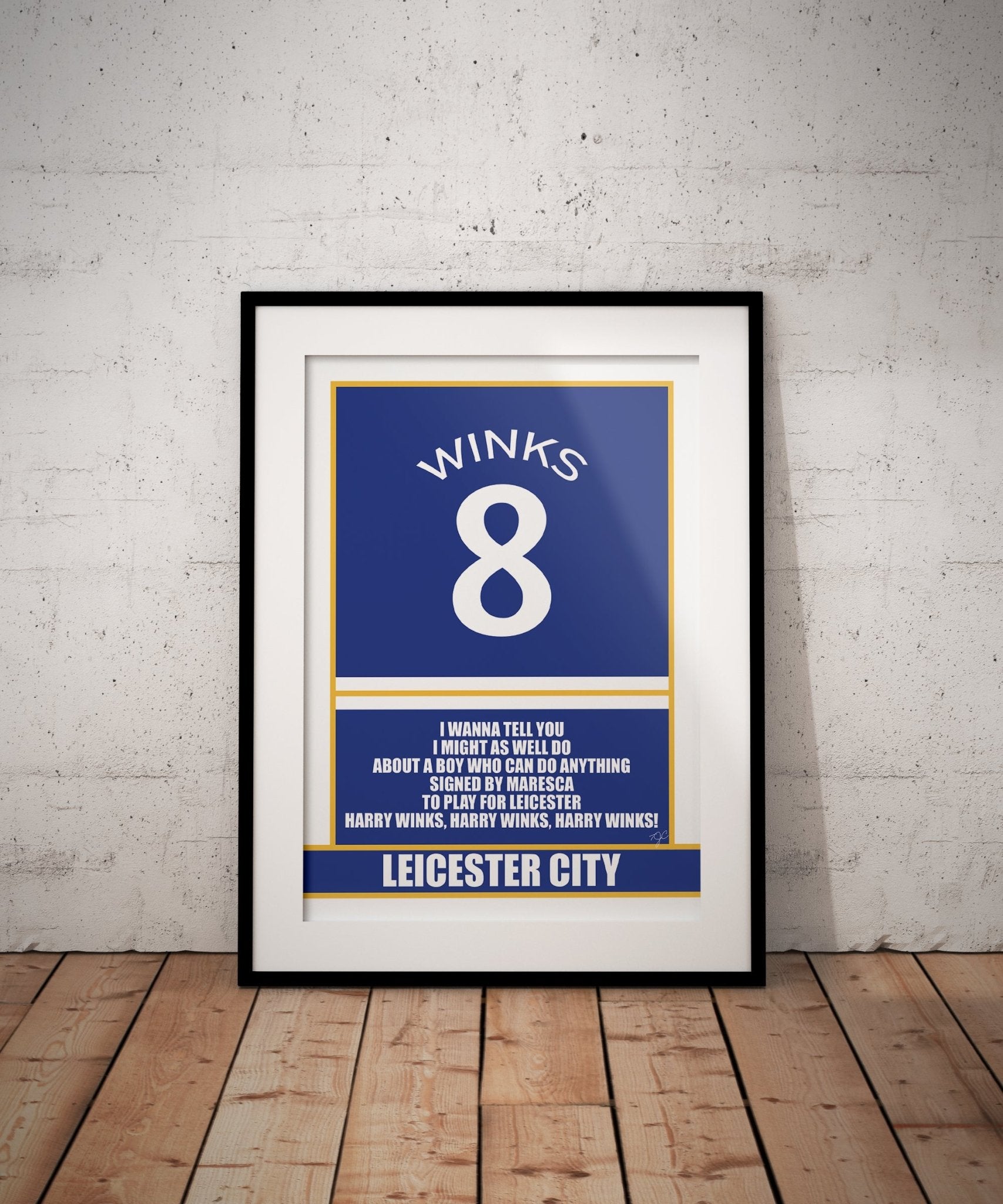 Leicester City Harry Winks print - Striped Circle
